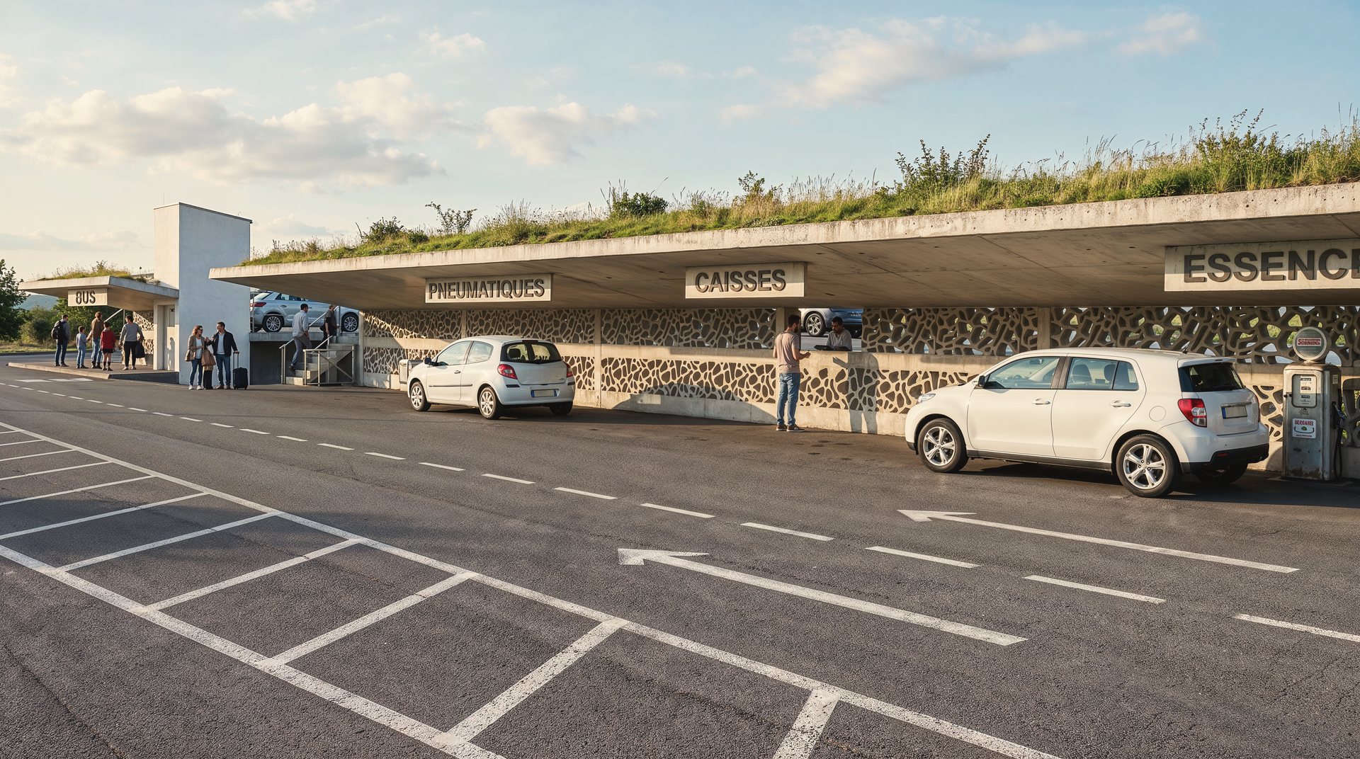 Interface « pit stop » et station-service