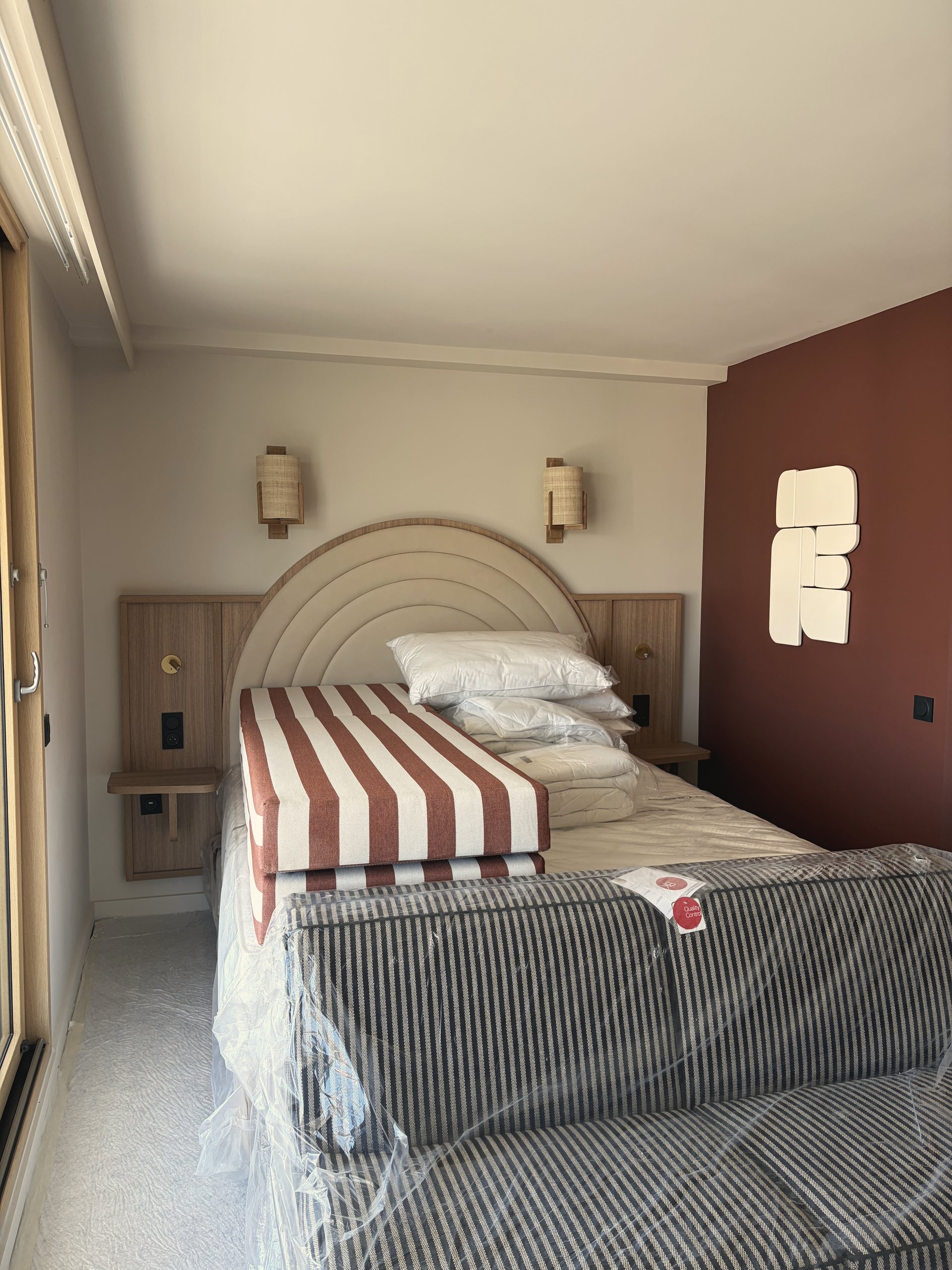 Chambre en phase de finition